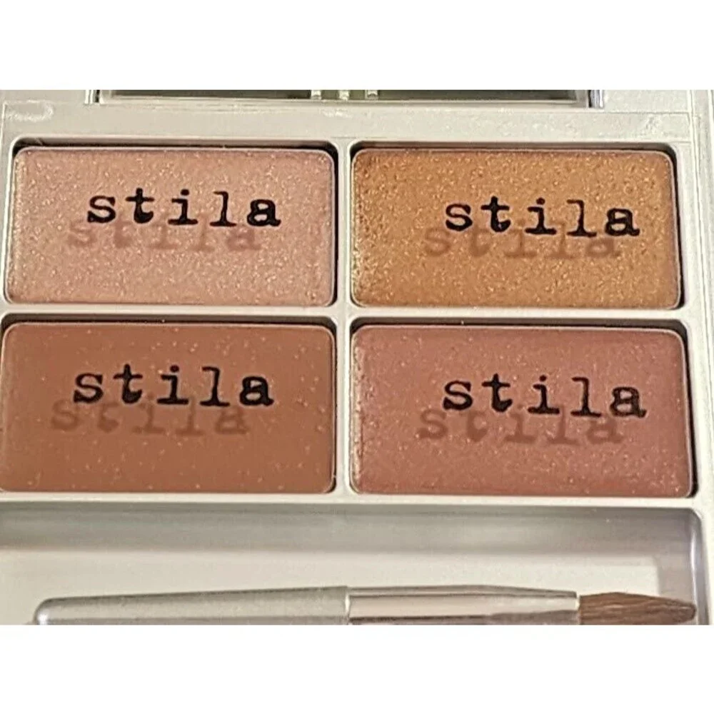 Stila Pocket Palette Lip Gloss Compact Quad No 7 Shade Mirror Discontinued NWOB